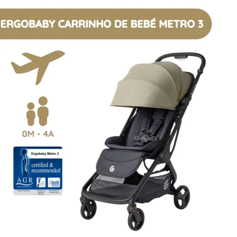 Ergobaby Carrinho de Bebé Metro 3 - Soft Olive