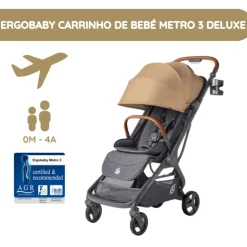 Ergobaby Carrinho de Bebé Metro 3 Deluxe - Camel