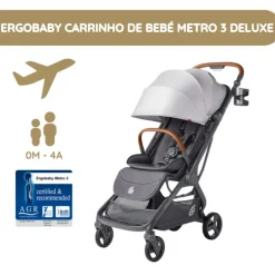 Ergobaby Carrinho de Passeio Metro 3 Deluxe - Pearl Grey