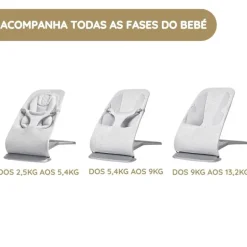 Ergobaby Espreguiçadeira Evolve - Cinza Claro