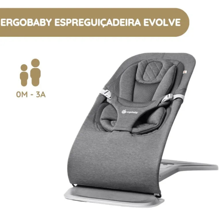 Ergobaby Espreguiçadeira Evolve - Cinza Escuro