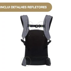 Ergobaby Mochila Portabebé Away - Gris grafito