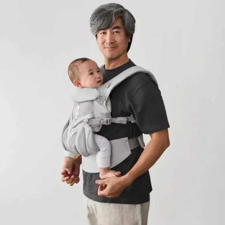 Ergobaby Mochila Portabebé Omni Classic Mesh - Cinza Pérola