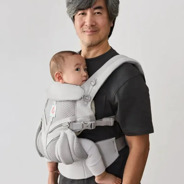 Ergobaby Mochila Portabebé Omni Classic Mesh - Cinza Pérola