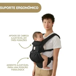 Ergobaby Mochila Portabebé Omni Classic Mesh - Cinza Pérola
