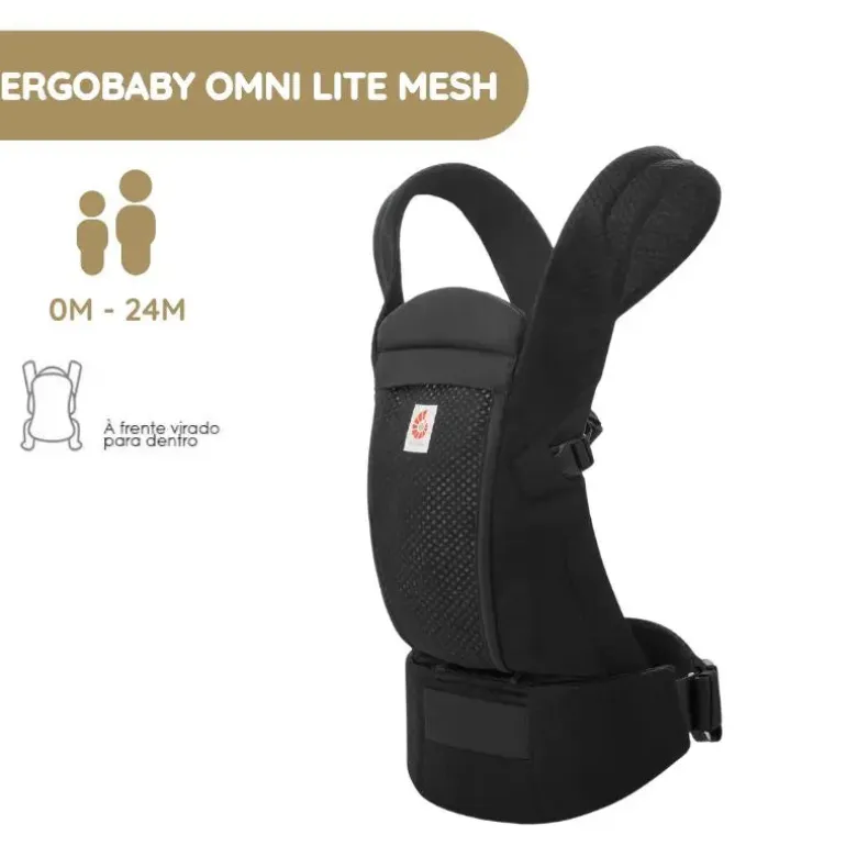 Ergobaby Mochila Portabebé Omni Lite Mesh - Onyx Black