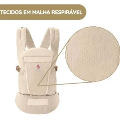 Ergobaby Mochila Portabebé Omni Lite Mesh - Pearl Grey