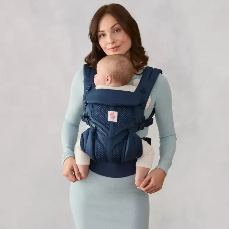 Ergobaby Mochila Portabebé Omni Classic Mesh - Azul Meia Noite