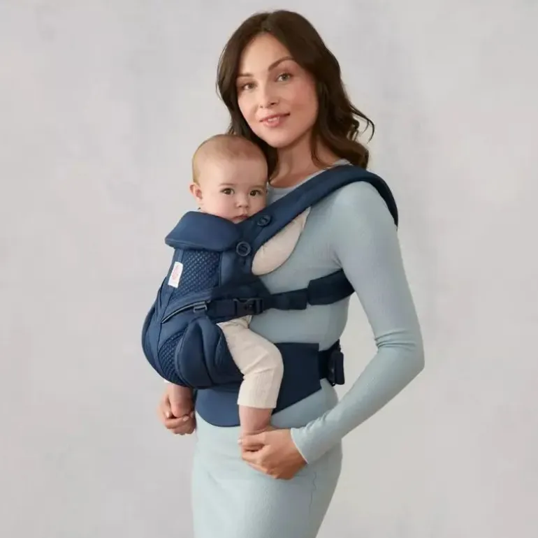 Ergobaby Mochila Portabebé Omni Classic Mesh - Azul Meia Noite
