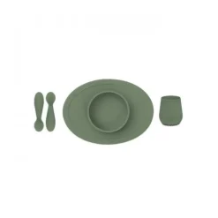 ezpz Primeiro Conjunto de Alimentação - Verde Oliva