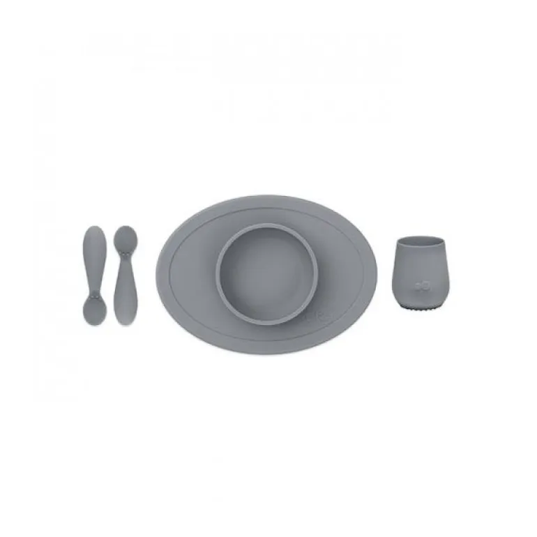 ezpz Primeiro Conjunto de Alimentação - Cinza