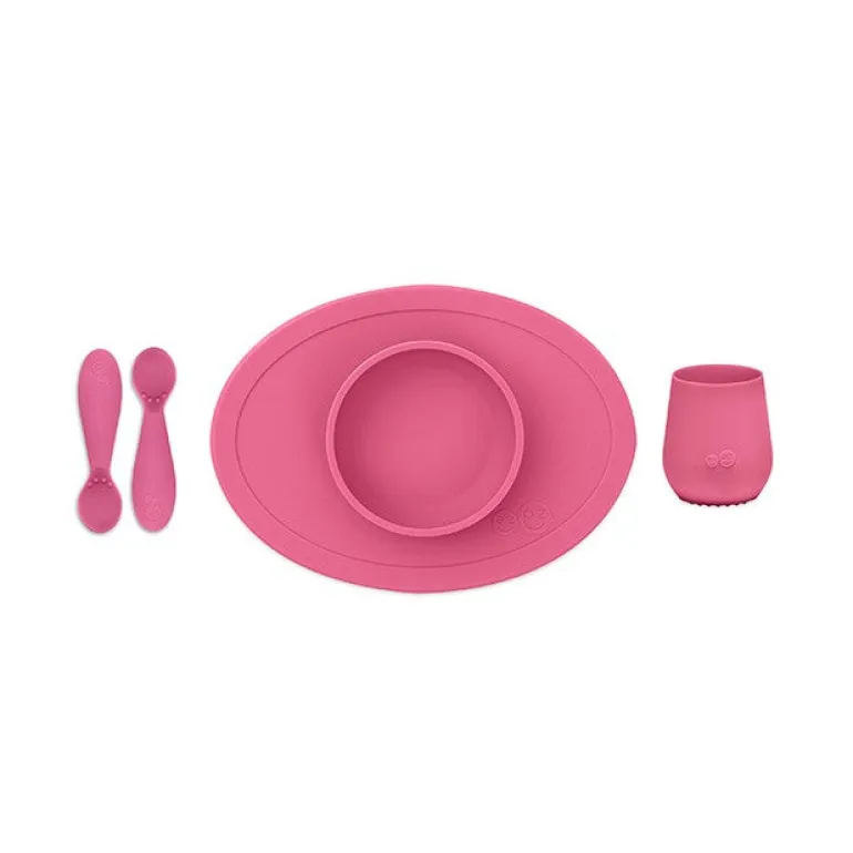 ezpz Primeiro Conjunto de Alimentação - Rosa