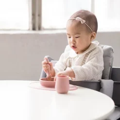 ezpz Primeiro Conjunto de Alimentação - Rosa Nórdico