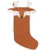 Fabelab - Meia de Natal Veado Canela