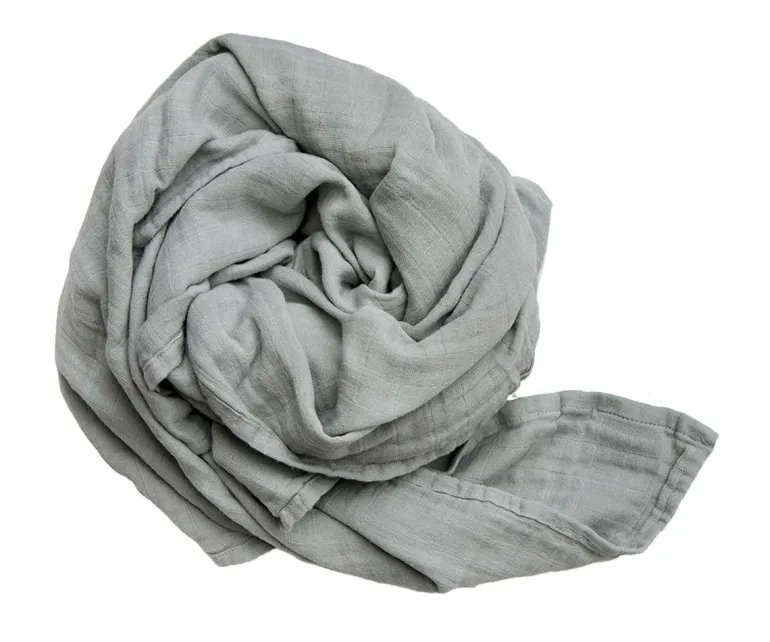 Fabelab - Musselina 120x120 - Foggy Blue