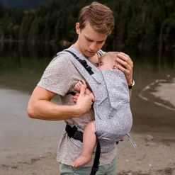 Fidella Mochila Portabebé Fusion Fullbuckle Baby - Paperclips Ash Blue