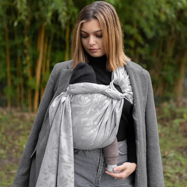 Fidella Ring Sling - Floral Touch Lunar Grey
