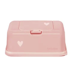 FunkyBox - Dispensador de Toalhitas Mate - Rosa Pastel Coração