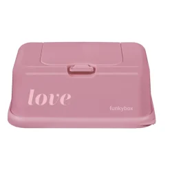 FunkyBox - Dispensador de Toalhitas Brilho - Rosa Vintage Love