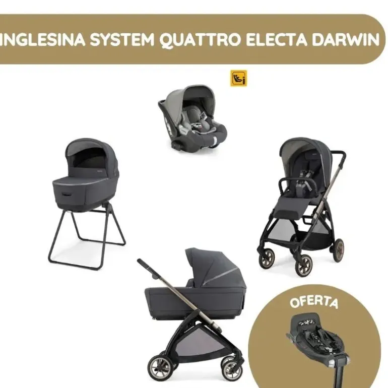 Inglesina System Quattro Electa Darwin - Garage Grey