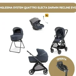 Inglesina System Quattro Electa Darwin Recline Evo - Rooftop Blue