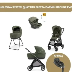 Inglesina System Quattro Electa Darwin Recline Evo - Loft Green