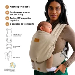 Isara Mochila Portabebé Elite - Sandstone Linen