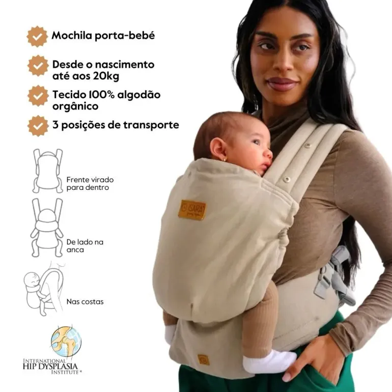 Isara Mochila Portabebé Elite - Sandstone Linen