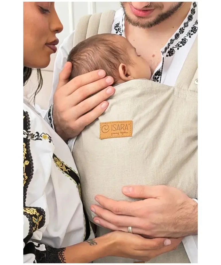 Isara Mochila Portabebé Elite - Sandstone Linen