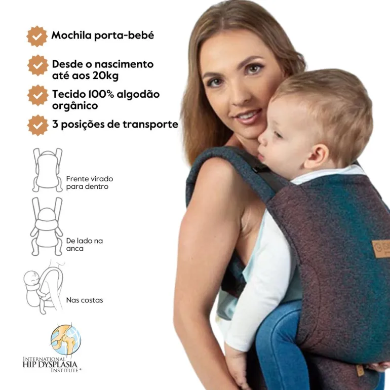 Isara Mochila Portabebé Quick Full Buckle - Pixelated Spicy Bamboo