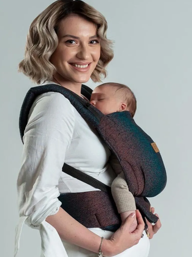 Isara Mochila Portabebé Quick Full Buckle - Pixelated Spicy Bamboo