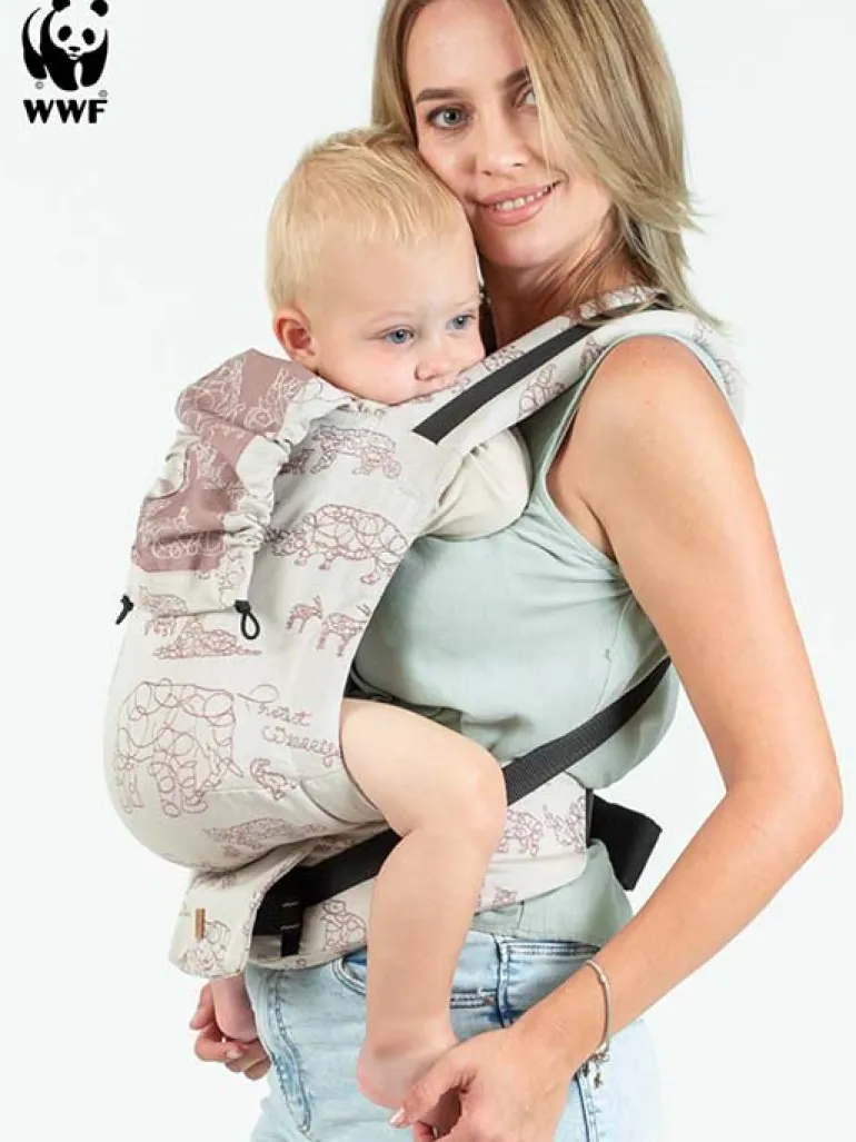 Isara Mochila Portabebé Quick Full Buckle V2 - Wildlife Sandy