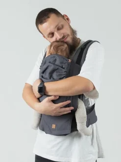 Isara Mochila Portabebé Quick Full Buckle V2 - Graphite Linen