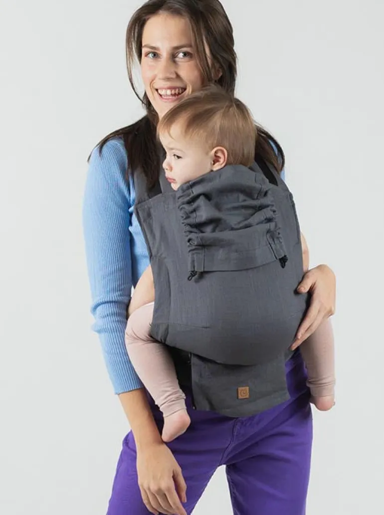 Isara Mochila Portabebé Quick Full Buckle V2 - Graphite Linen