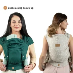 Isara Mochila Portabebé QuickTie One Size - Evergreen Linen