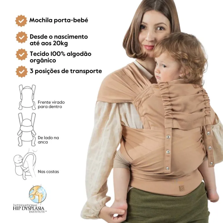 Isara Mochila Portabebé QuickTie - Macchiato