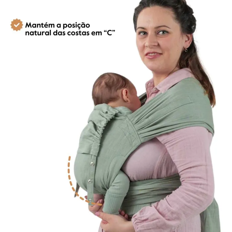Isara Mochila Portabebé QuickTie One Size - Pearl Grey