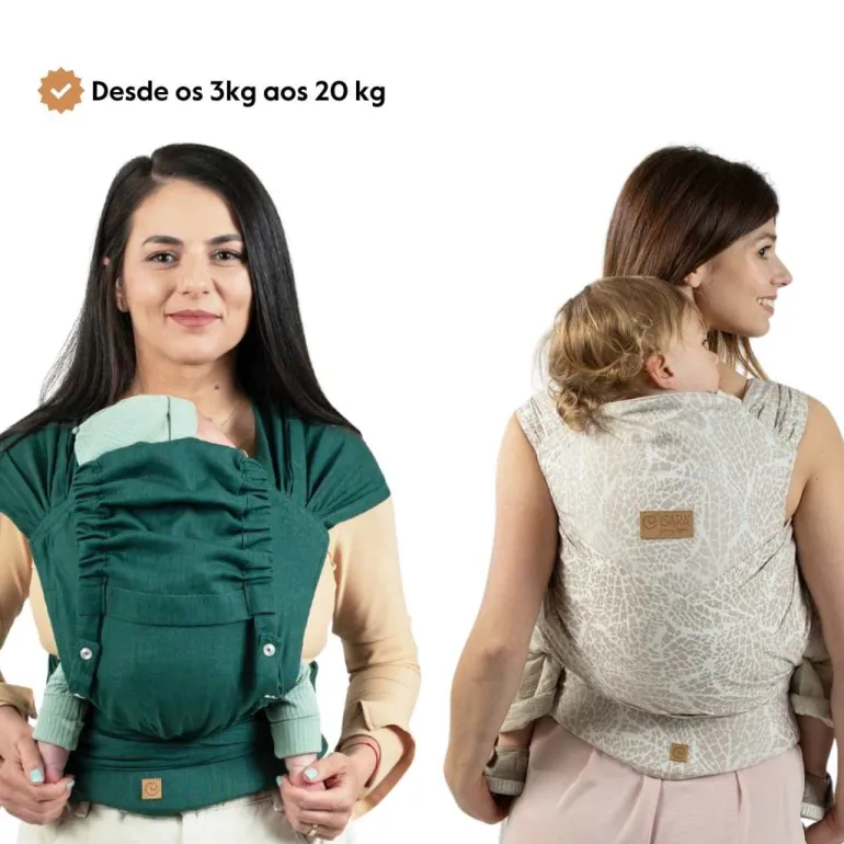 Isara Mochila Portabebé QuickTie One Size - Pearl Grey