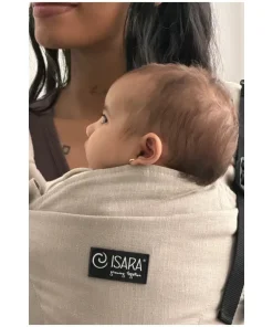 Isara Mochila Portabebé The ONE One size - Sandstone Linen