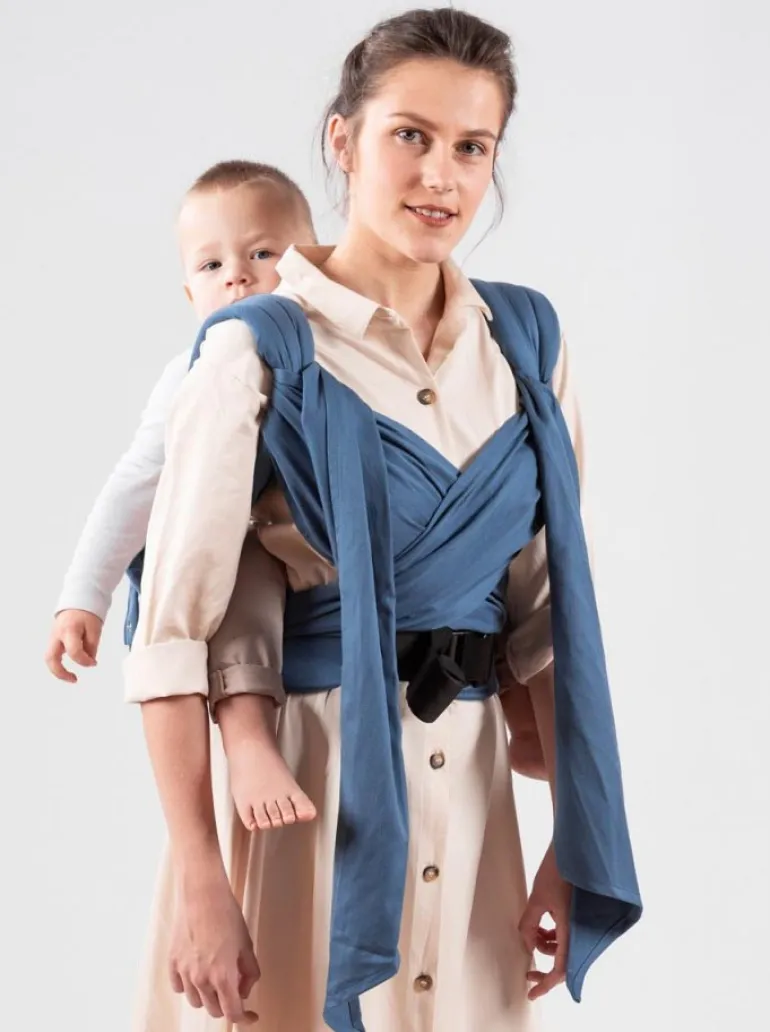 Isara Quick Half Buckle Mochila Portabebé - Bluestone