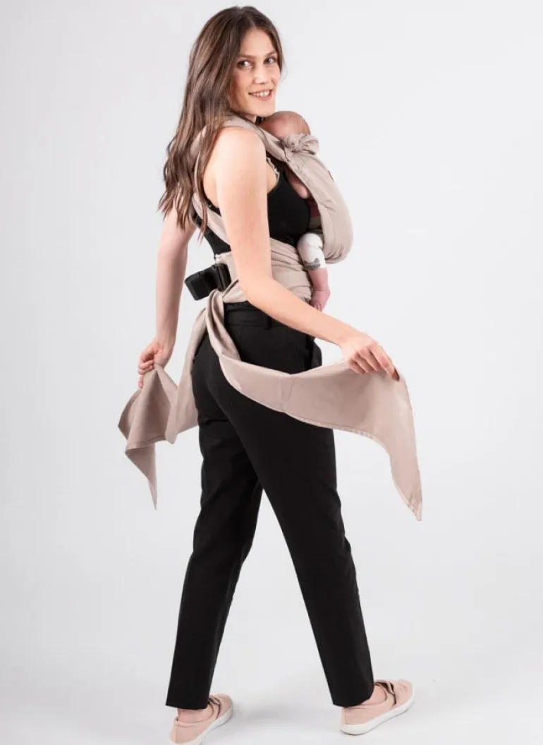 Isara Quick Half Buckle Mochila Portabebé - Caffe Latte