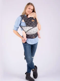Isara Quick Half Buckle Mochila Portabebé - Diamonda Black