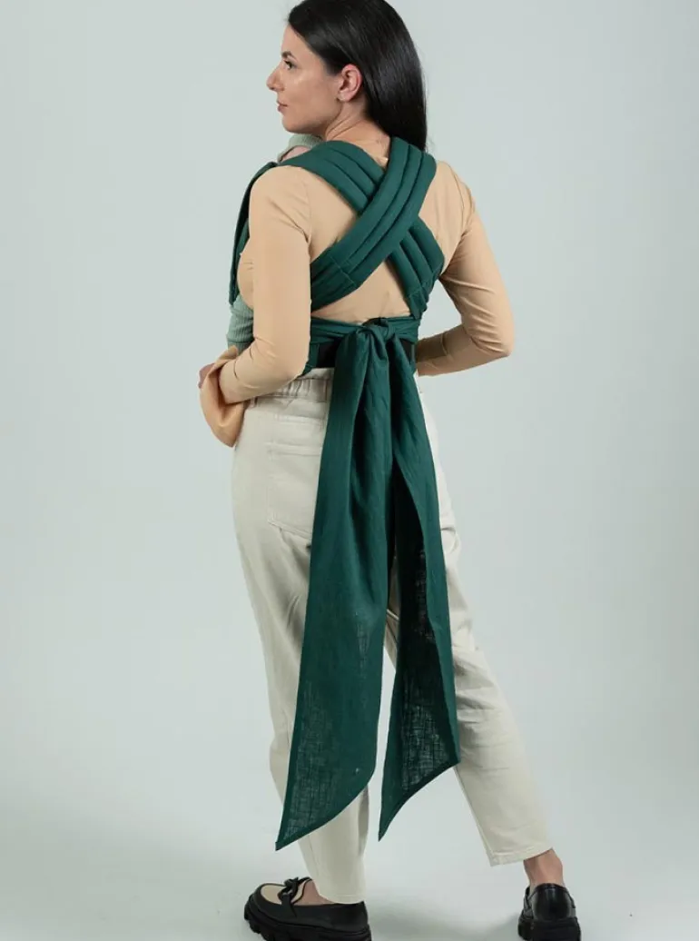 Isara Quick Half Buckle Mochila Portabebé - Evergreen Linen
