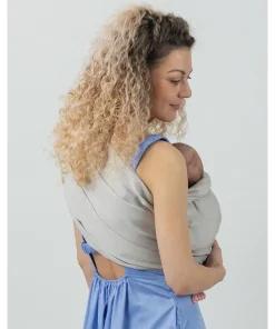 Isara Ring sling Size 1 - Silver Grey Bamboo Linen