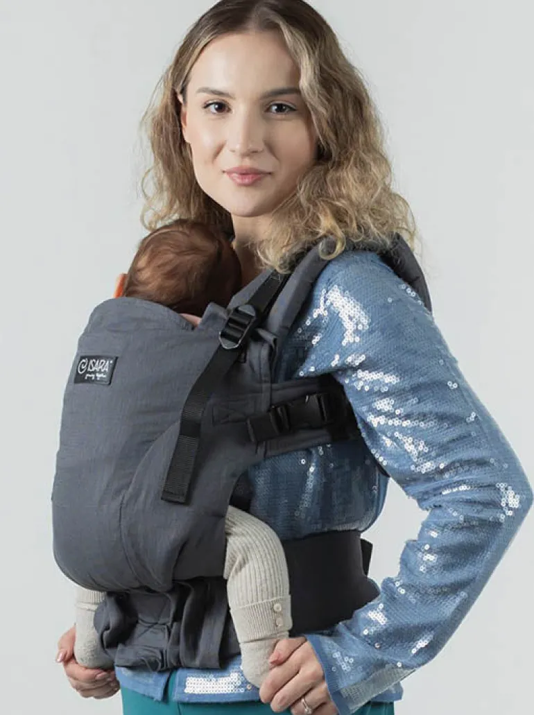 Isara The ONE Mochila Portabebé - Graphite Linen