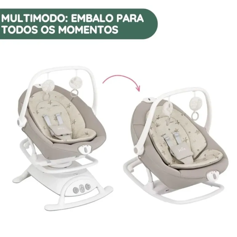 Joie Espreguiçadeira Sansa 2 em 1 - Cosmo Tan