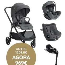 Joie Trio Valora Carrinho de Bebé - Ebony