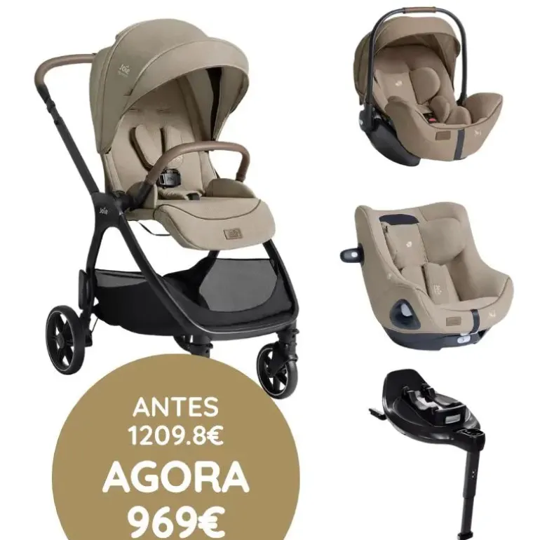 Joie Trio Valora Carrinho de Bebé - Sandstone