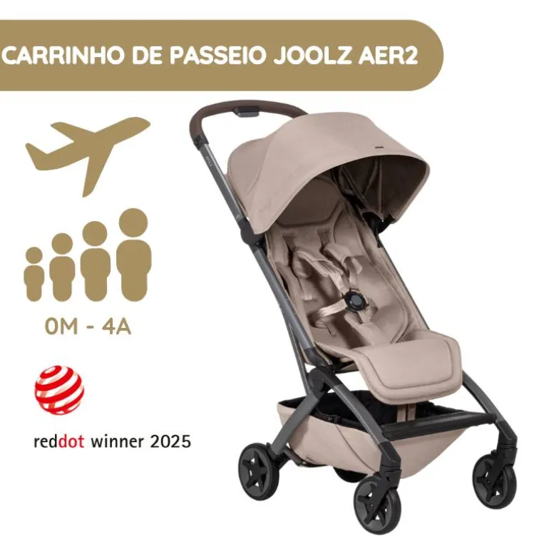 Joolz Aer2 Carrinho de Bebé - Sandy Taupe