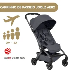 Joolz Aer2 Carrinho de Bebé - Stone Grey